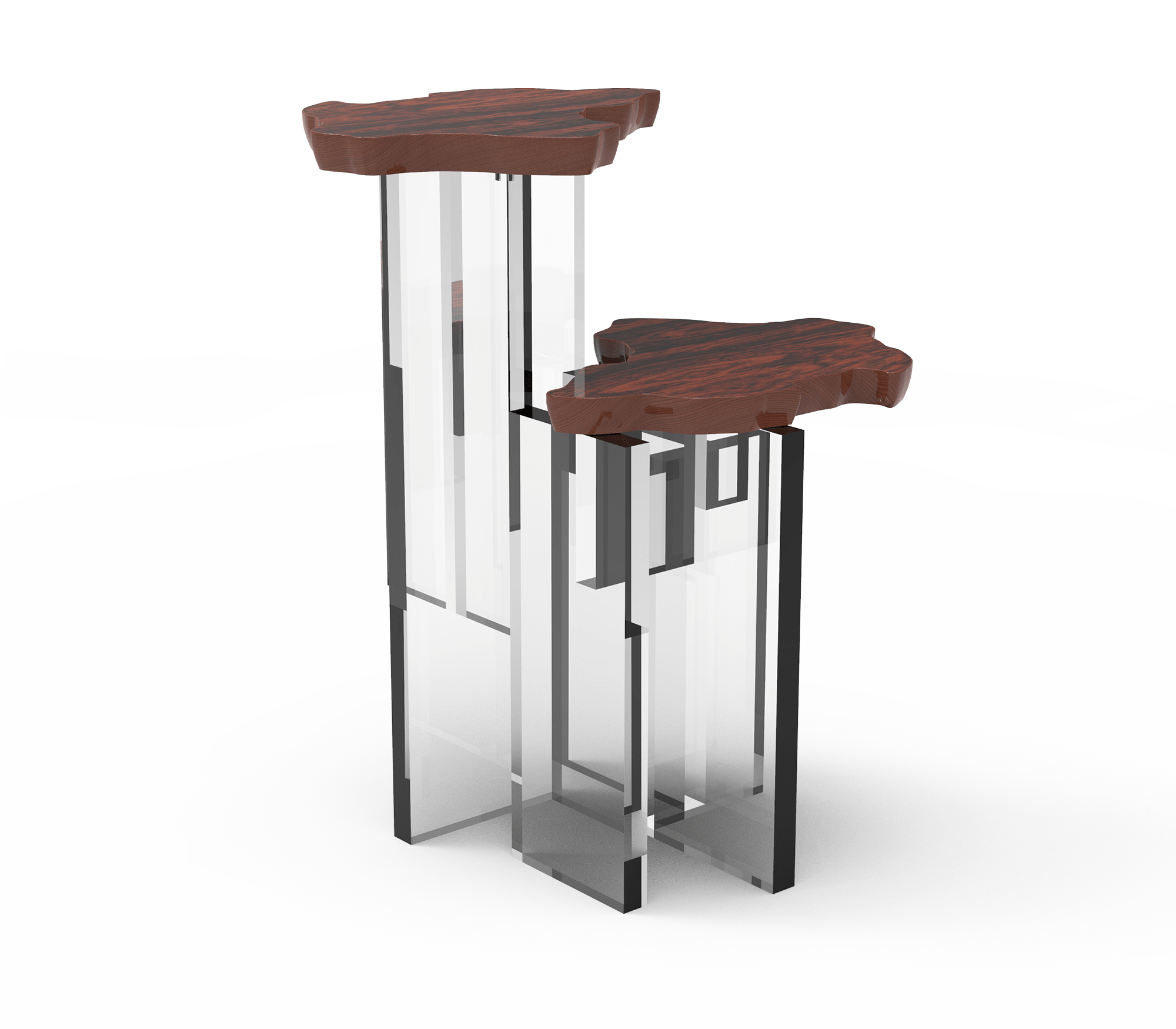 Table d'Appoint Monet Palissandre