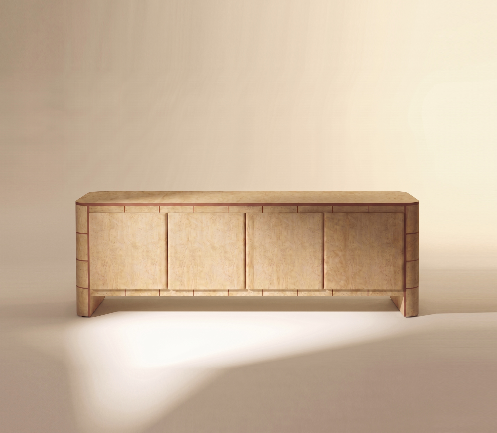 Buffet Soft Cage en chêne