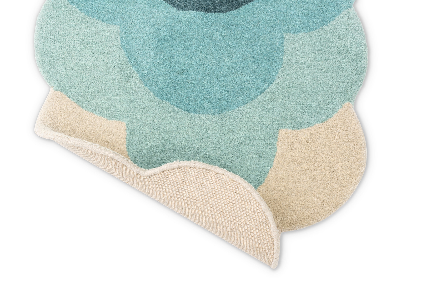 Tapis Optical Flower Sarcelle