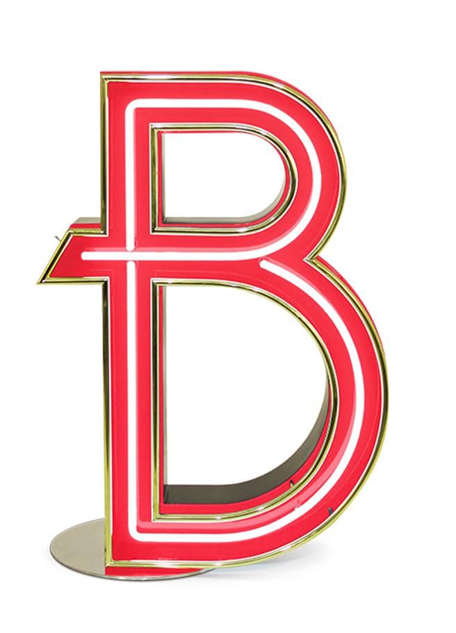 Lettre Lumineuse Bold B