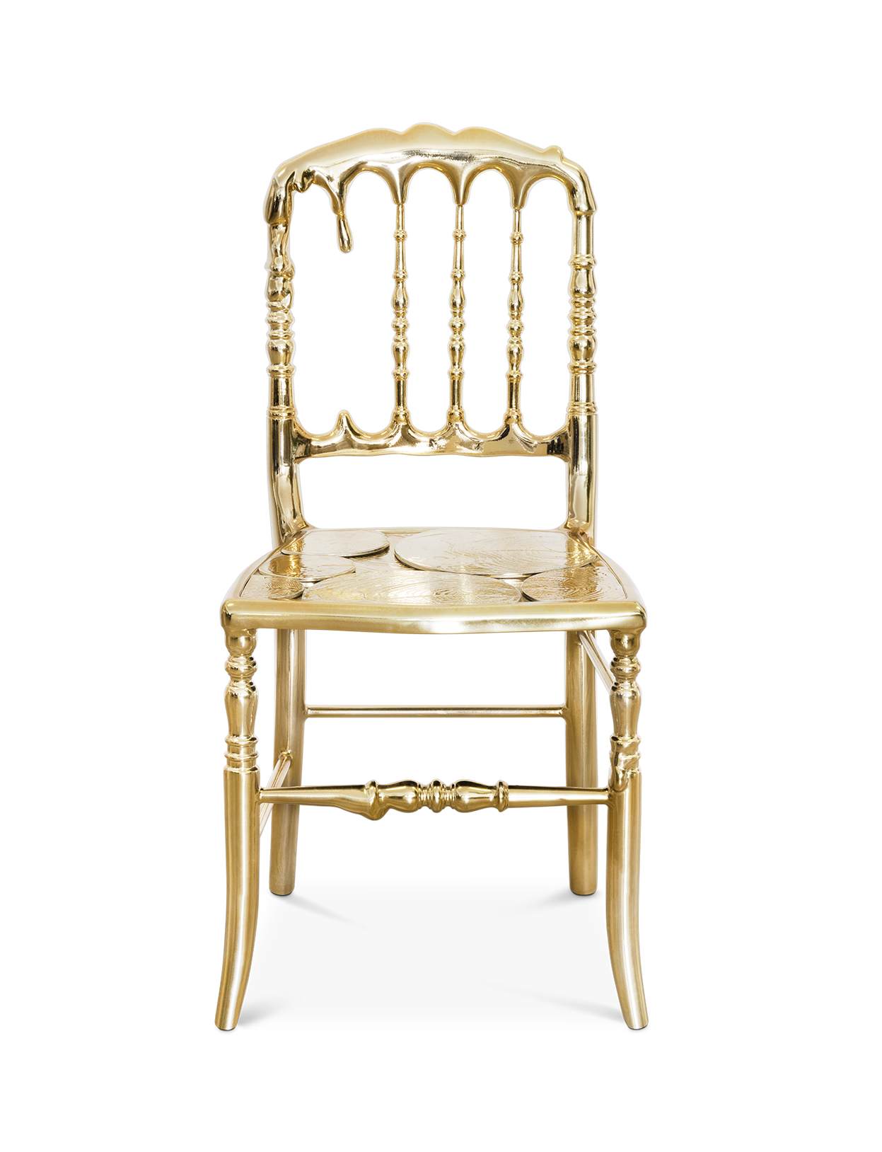 Chaise d’Accent Dorée Empyrean