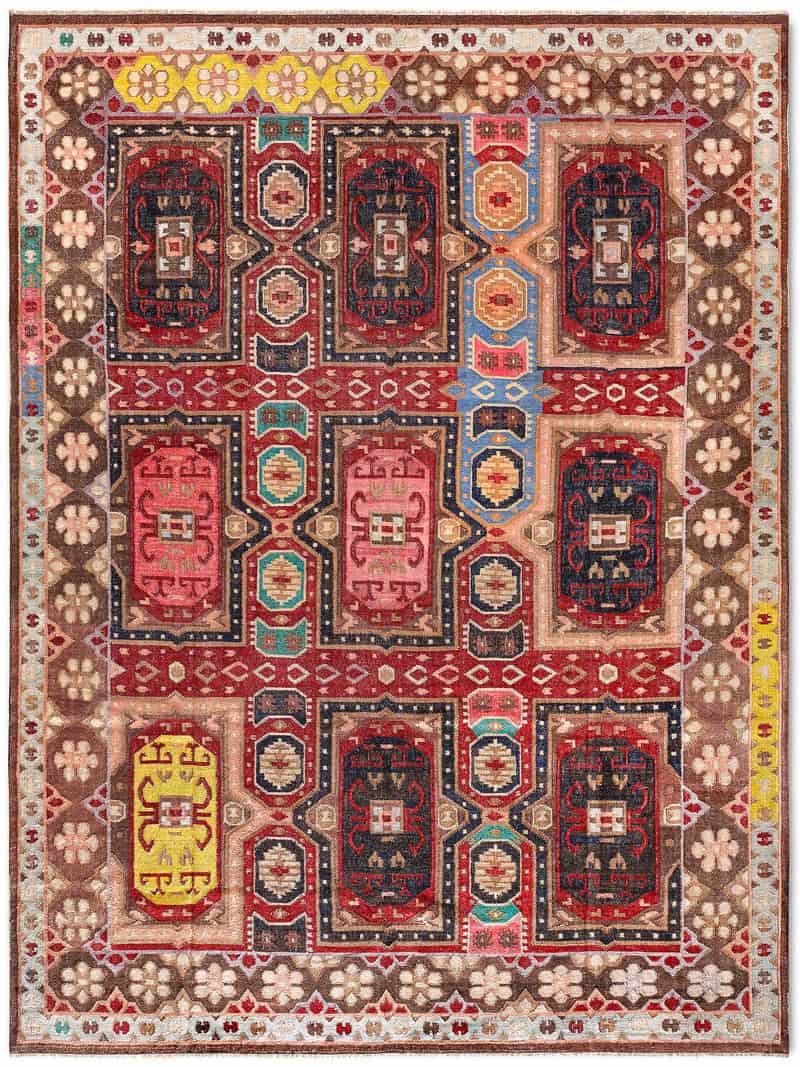Tapis de luxe fait main Tissage Plat | Taille: 274 x 365 cm