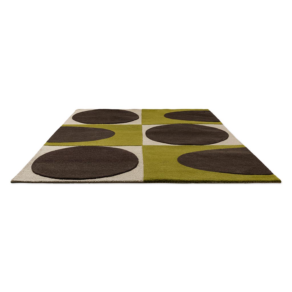 Spot Square Walnut / Lichen Tapis