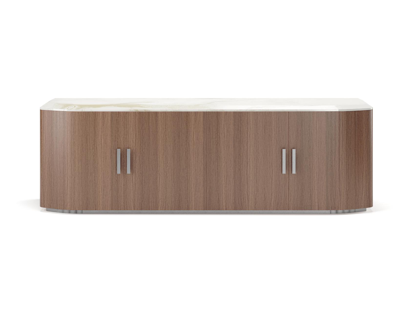 Buffet en bois et marbre Bruce