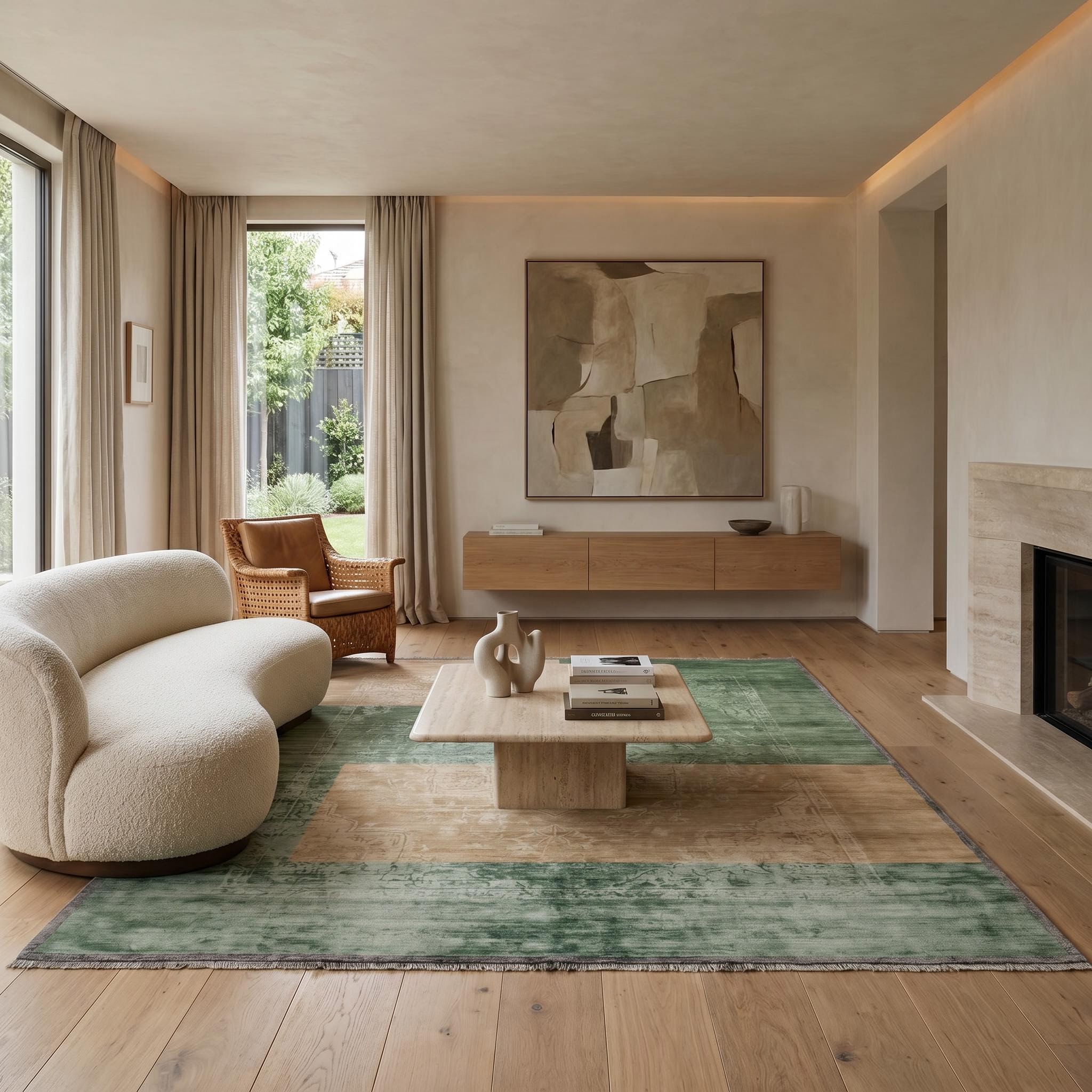 Tapis Sage Mosaic Green