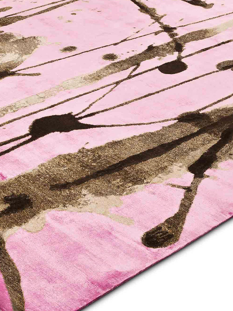 Tapis No. 06 Naturel sur Rose