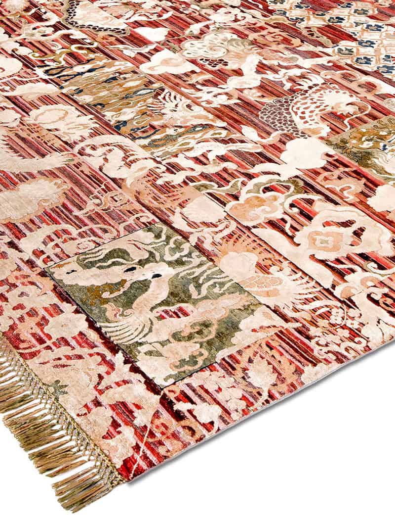 Tapis noué main de luxe Dragon