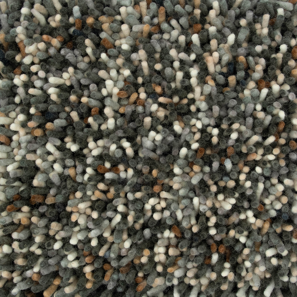 Tapis shaggy feutré Pop-Art Gris