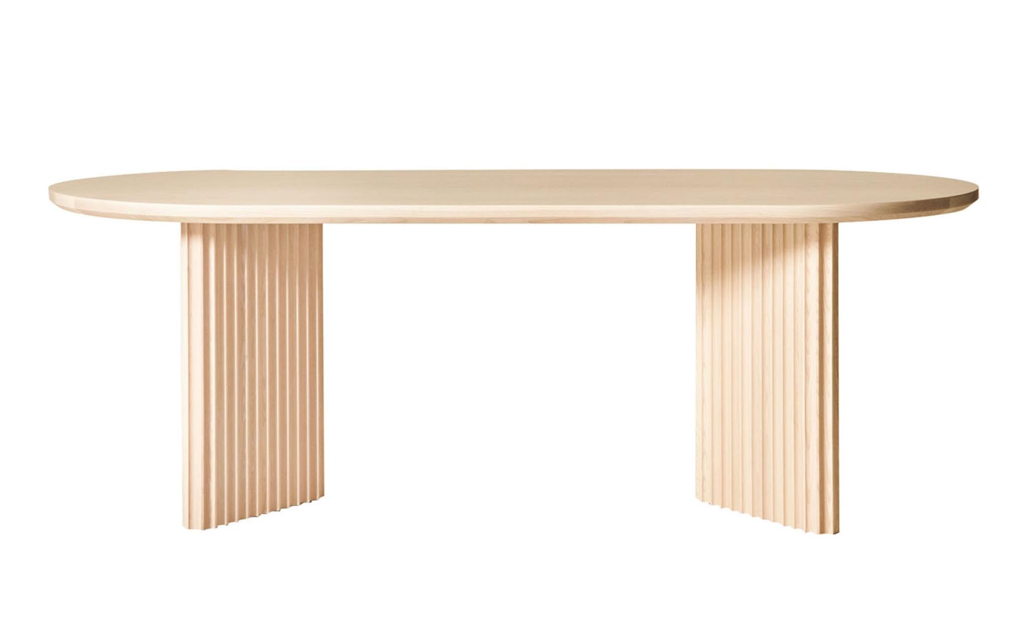 Table Basalto en Frêne Naturel