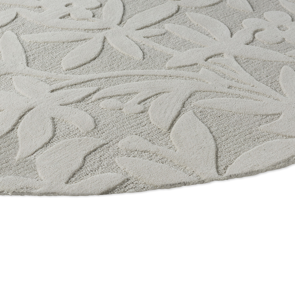 Tapis rond Cleavers Naturel