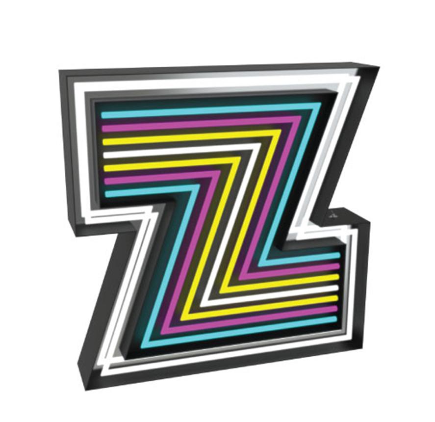Lettre Lumineuse Zephyr Z