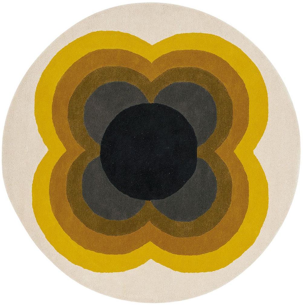 Tapis Rond Sunflower Jaune 060006