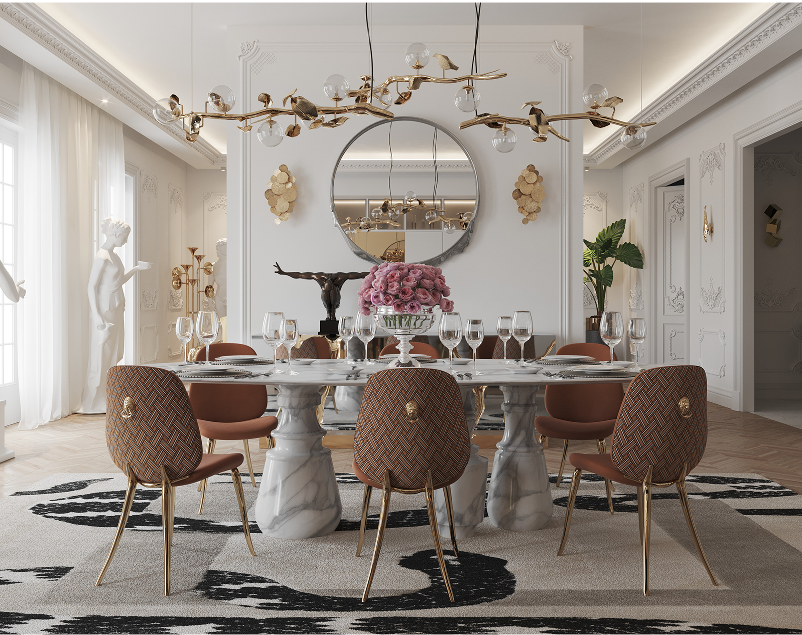 Grande Table Ovale Estremoz Obsidienne