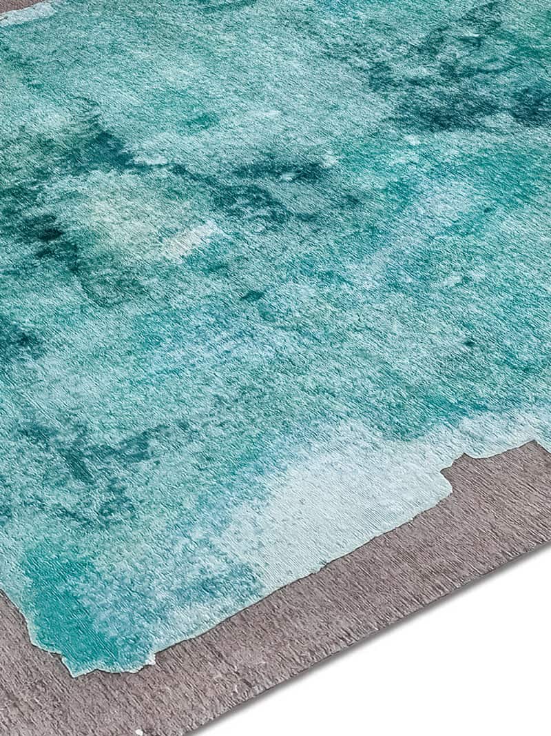 Tapis noué main Mono Aqua