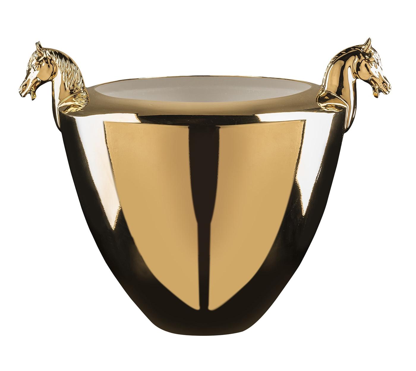 Vase doré Horse