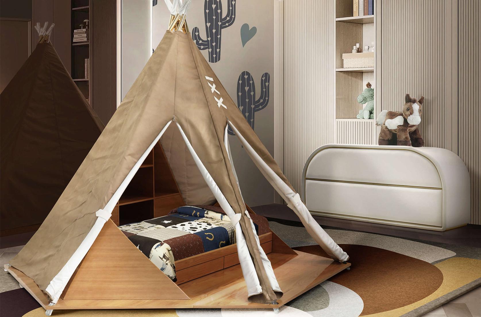 Lit Teepee Room