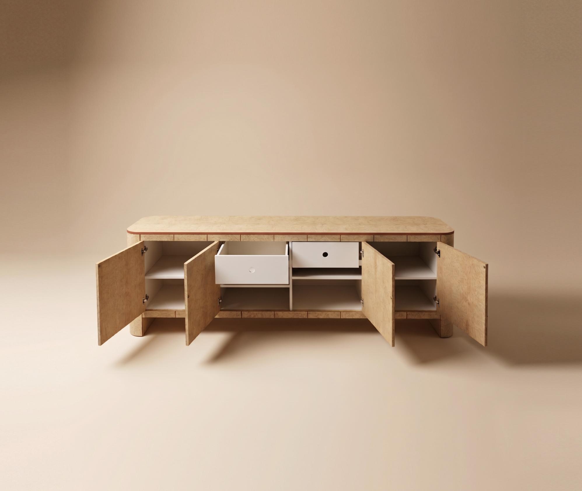 Buffet Soft Cage en chêne