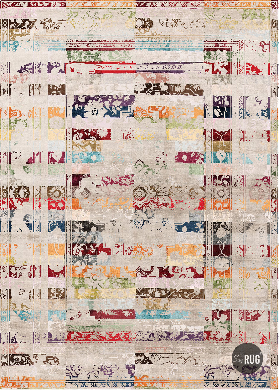 Tapis Madurai Multicolore
