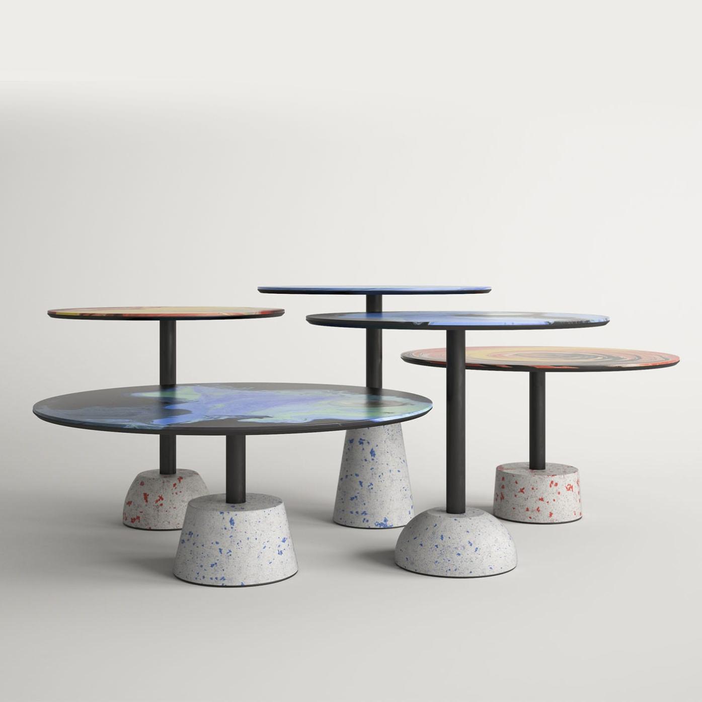 Table basse ronde en métal Astraliti