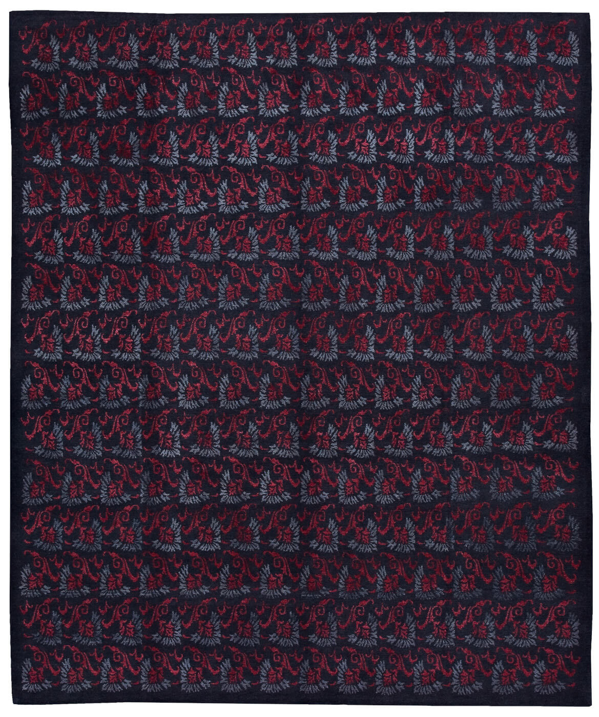 Tapis Boteh Bleu Rouge | Taille: 250 x 300 cm