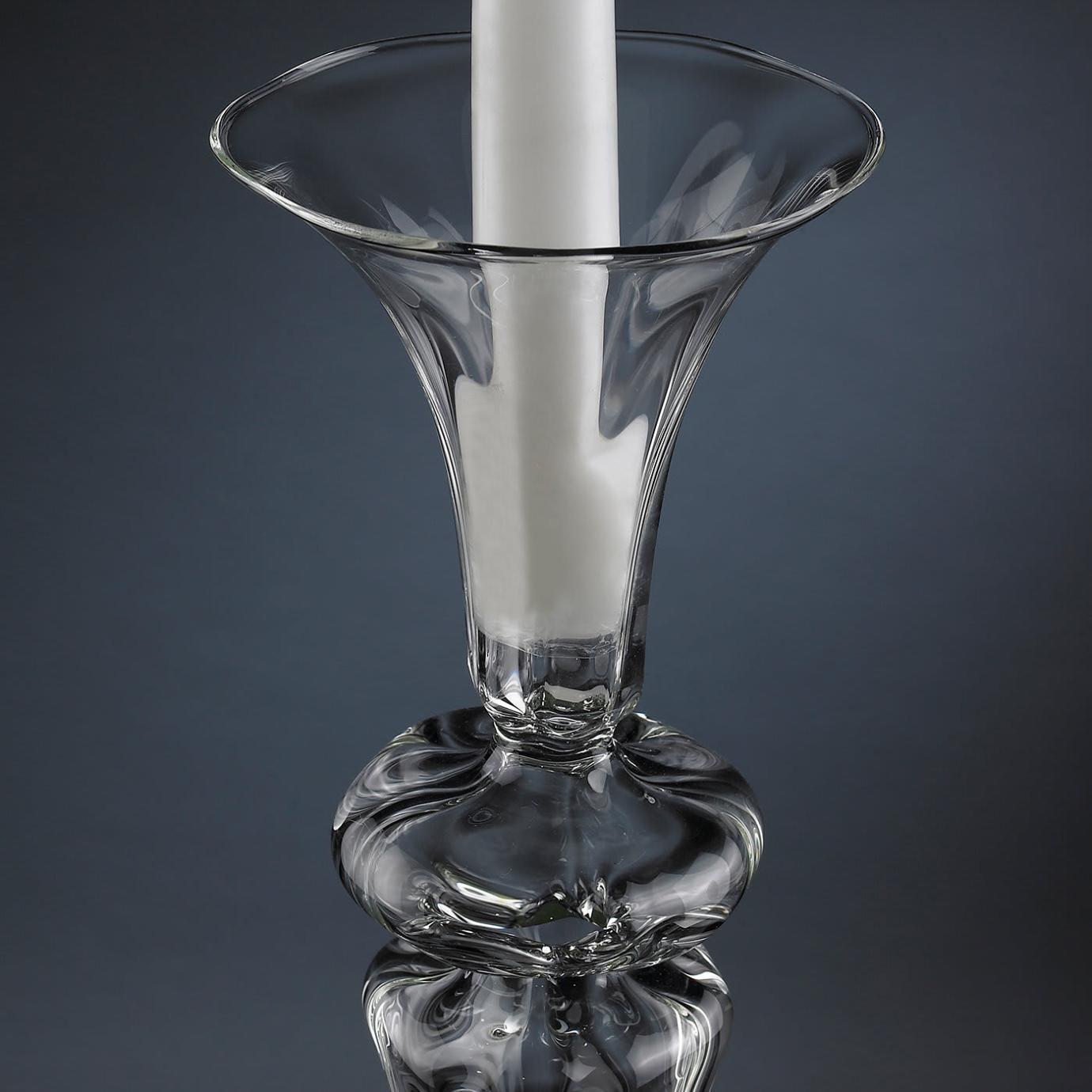 Bougeoir en verre Royal