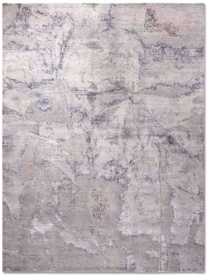 Tapis noué main Gris Luxe