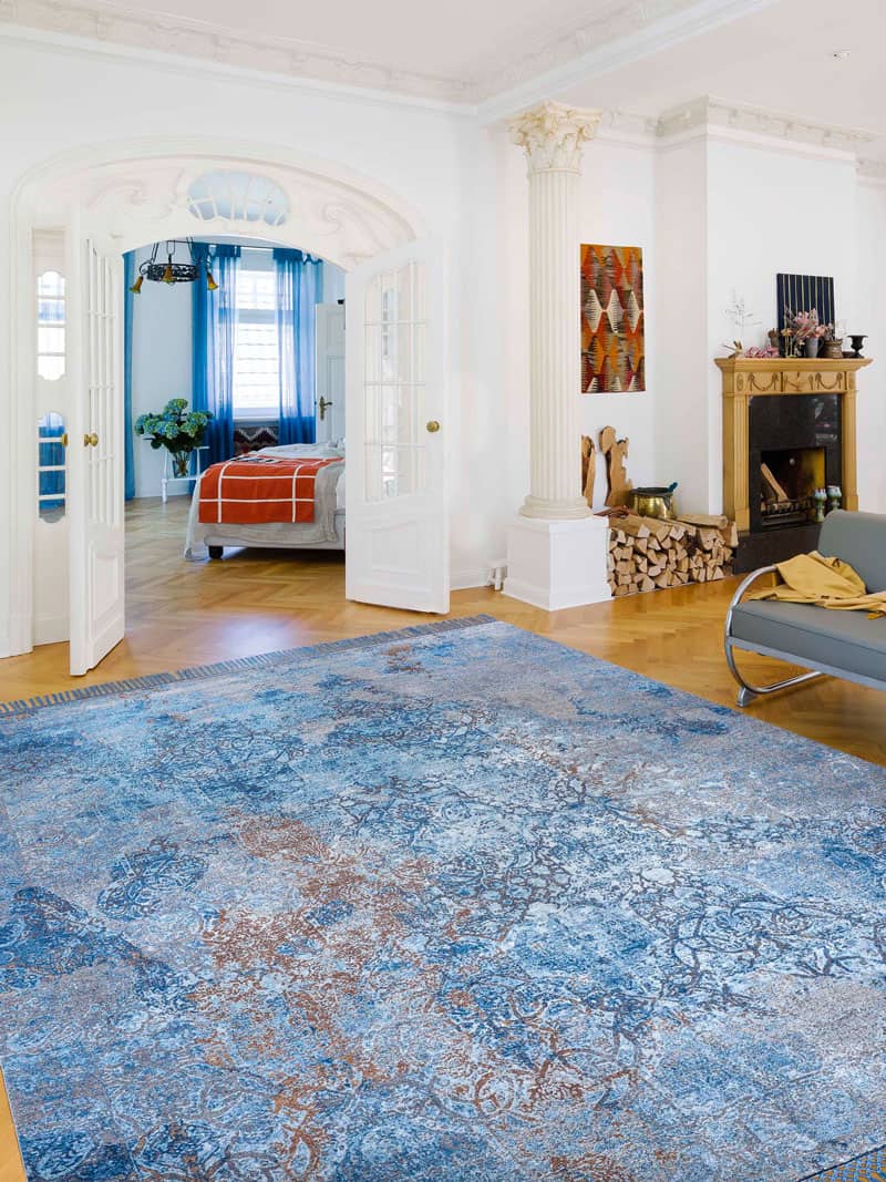 Tapis tissé main Ferahan Éclaboussé