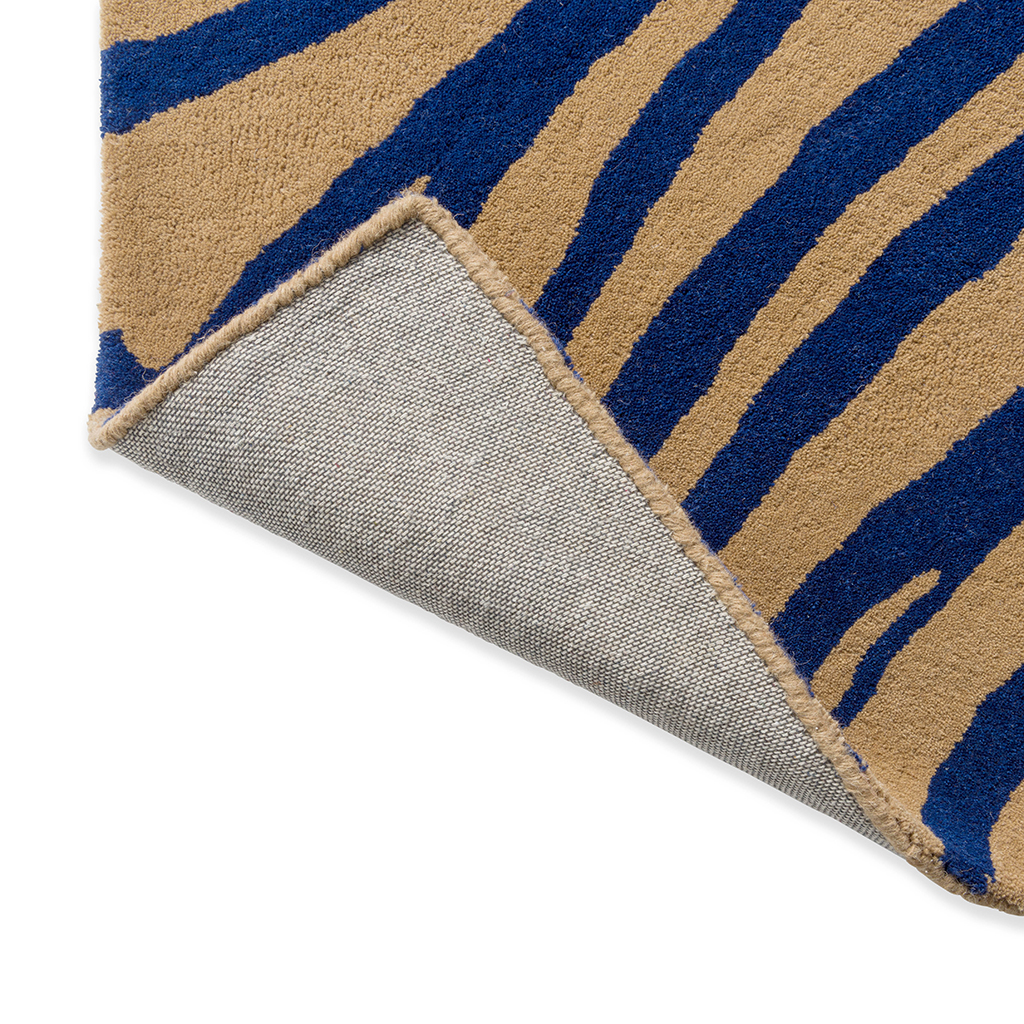 Tapis design Decor Groove Bleu Électrique 097708