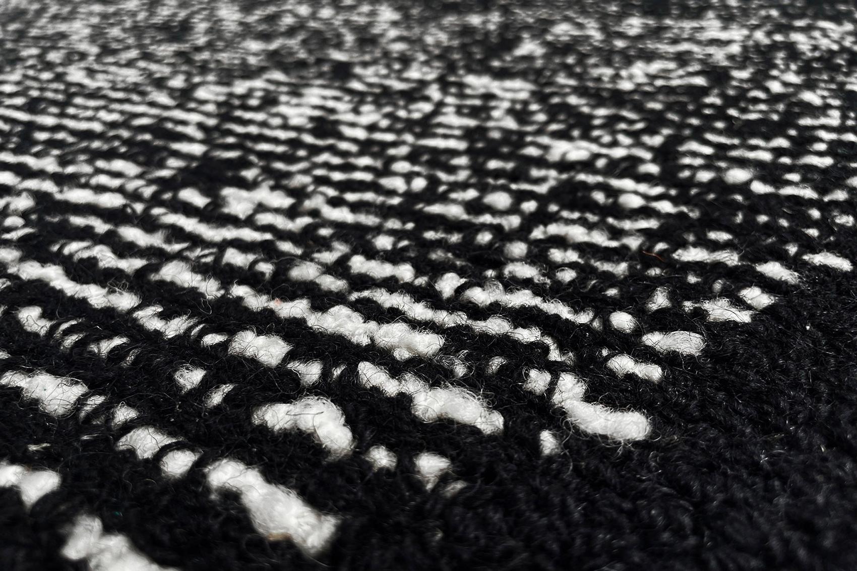 Tapis Cocoon 2 noir & blanc