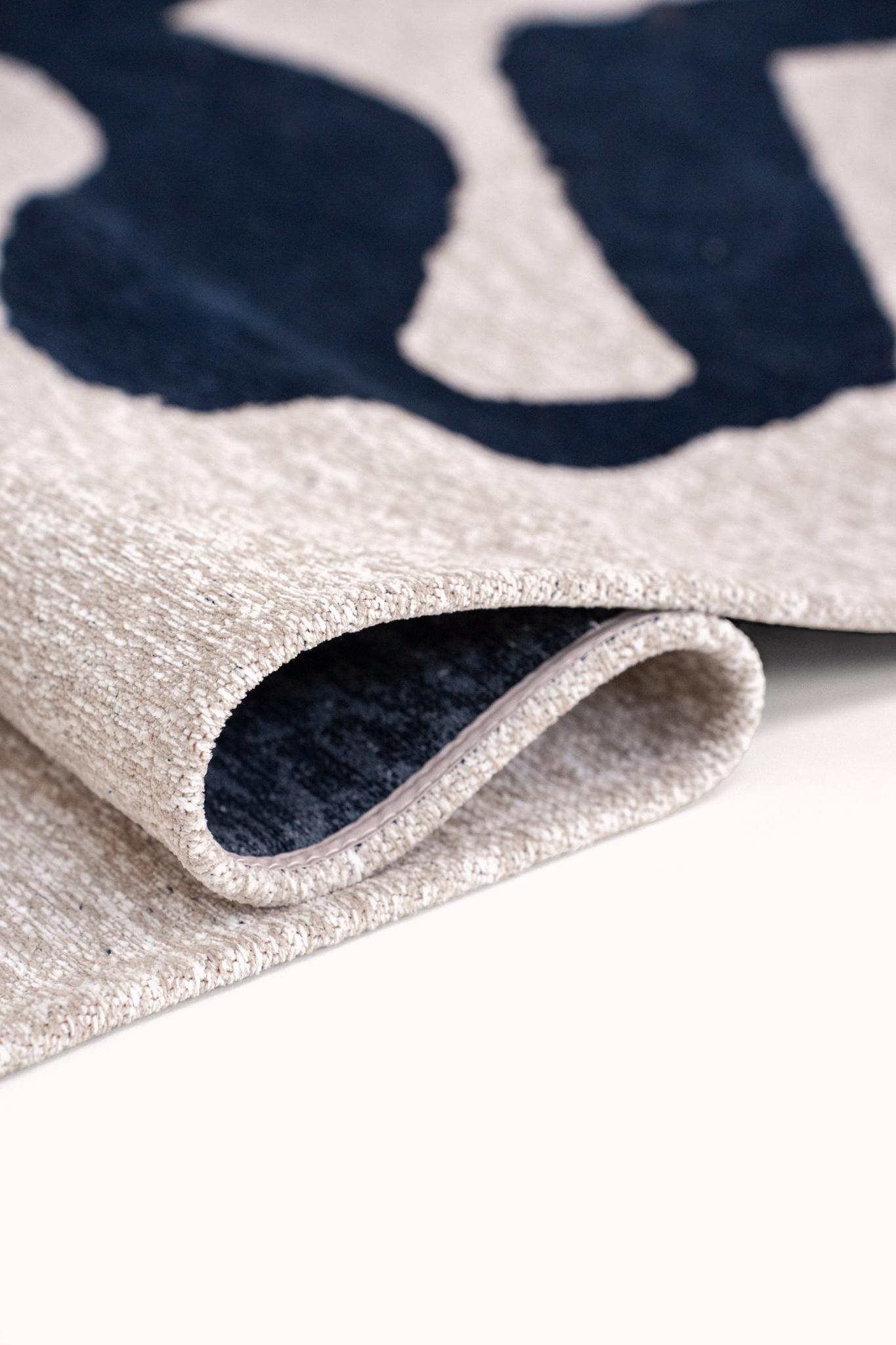 Tapis Ribbon «Sea Ink» 9849 Rond | Taille: Ø 240 cm