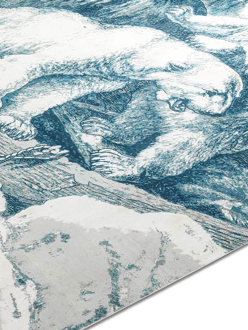 Tapis tissé main Ours Polaire