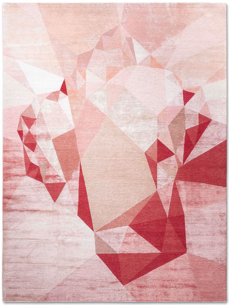 Tapis noué main Cœur Luxe