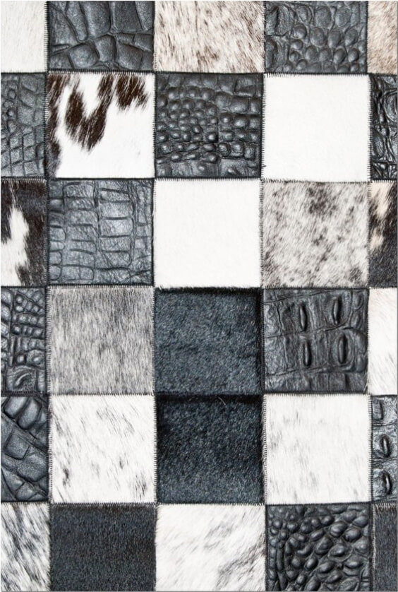 Tapis Mosaïque Noir & Blanc
