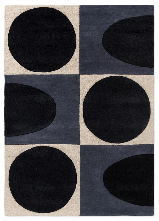 Spot Square Blue / Navy Tapis