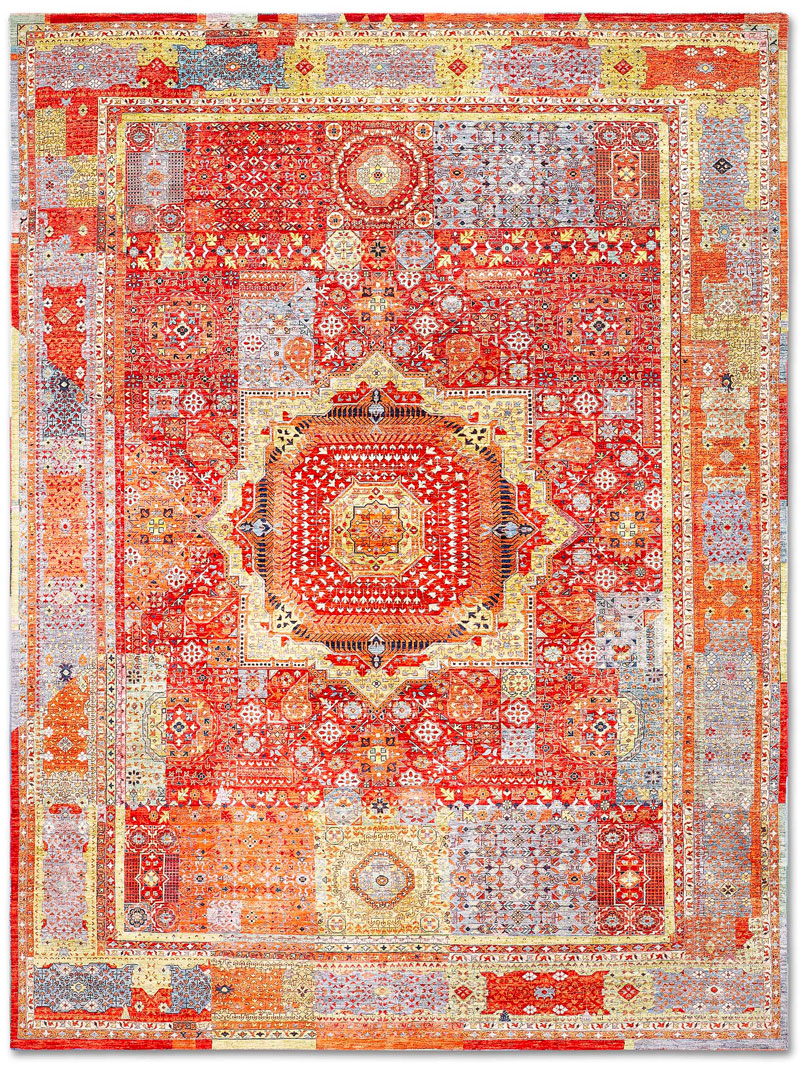 Tapis Cosmique No. 08 Rouge