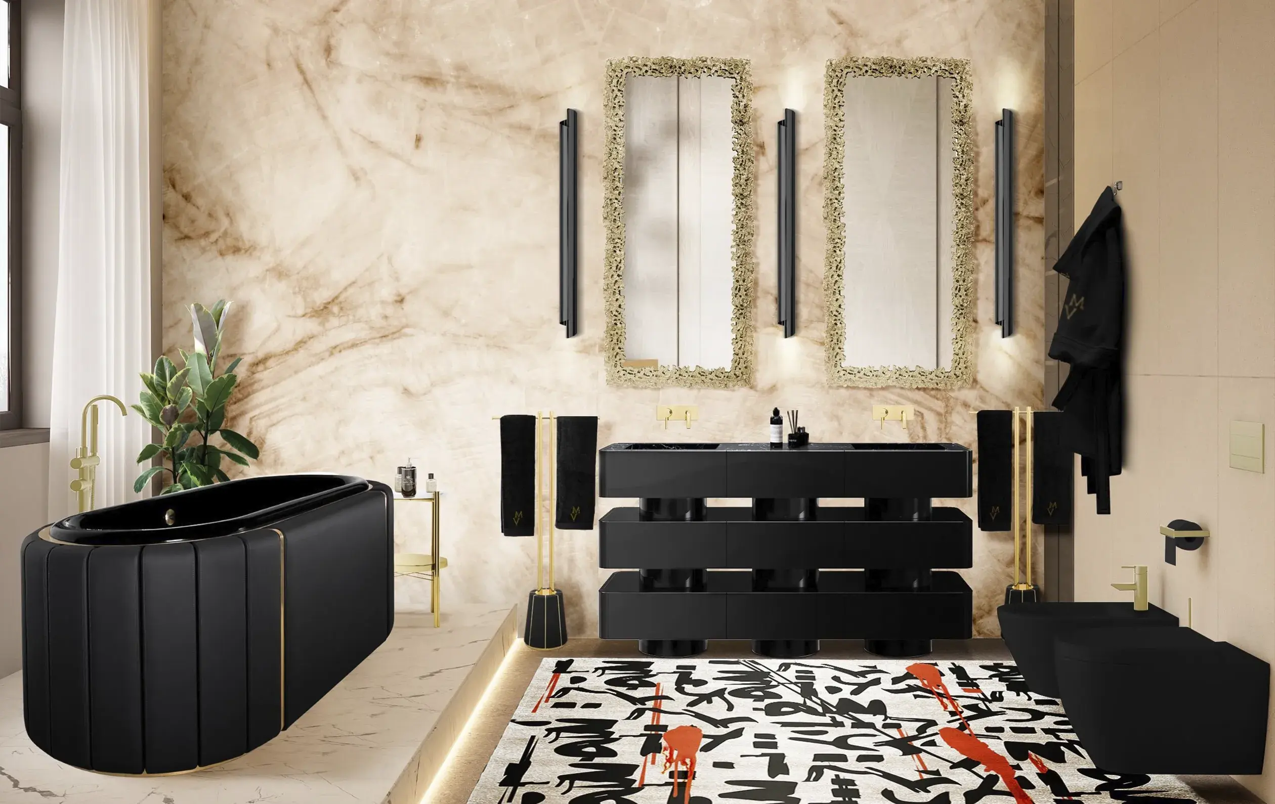 Baignoire Régale Soak Noire
