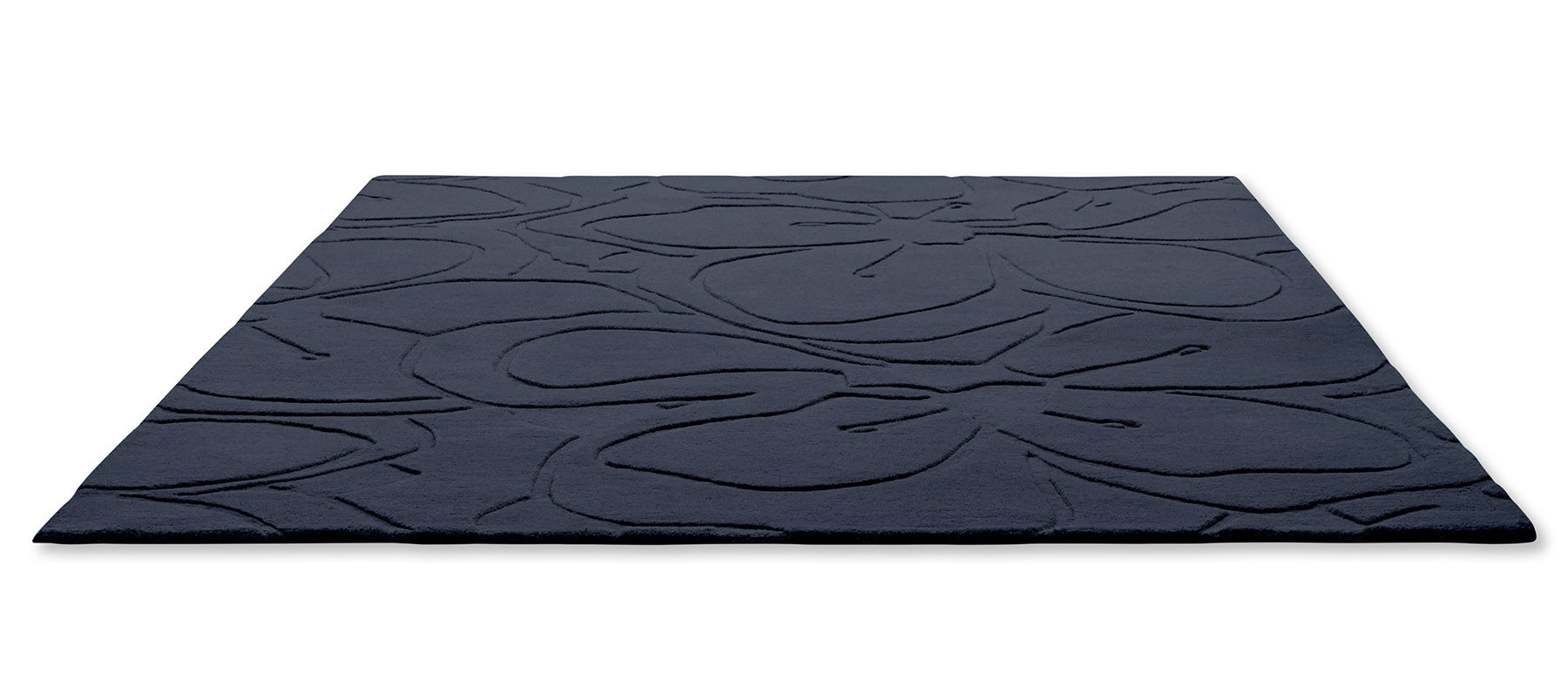 Tapis Romantic Magnolia Bleu Foncé