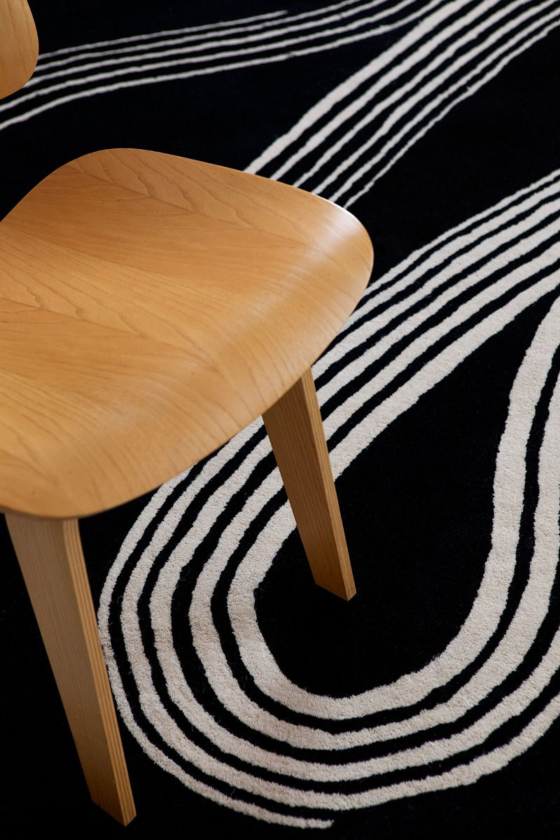 Tapis tufté main Decor Flow Caviar
