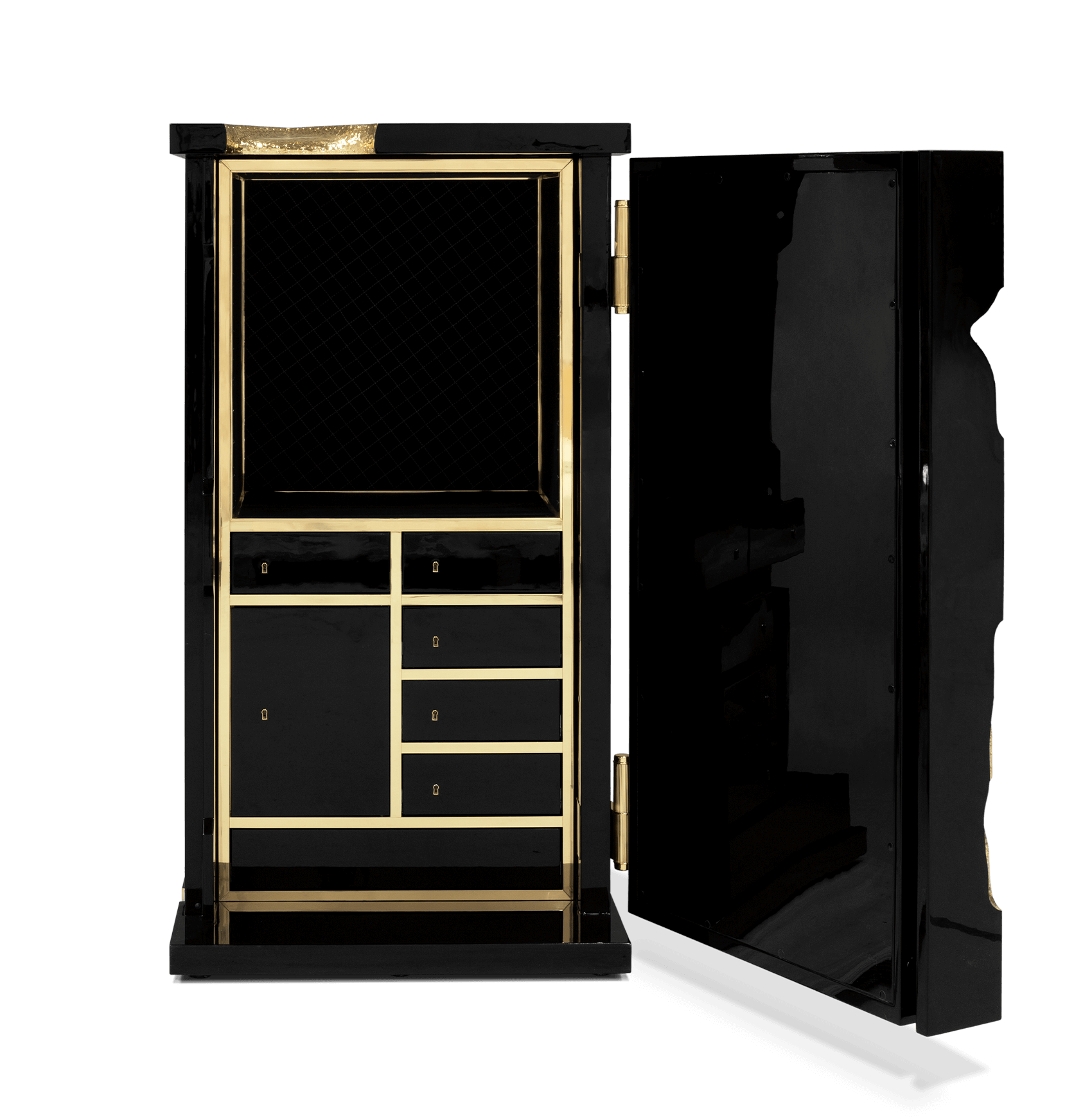 Coffre-Fort Luxe Millionaire Noir & Or