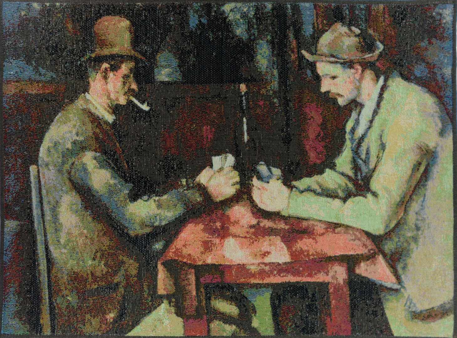 Tapisserie Les Joueurs de Cartes, Cézanne | Taille: 75 x 100 cm