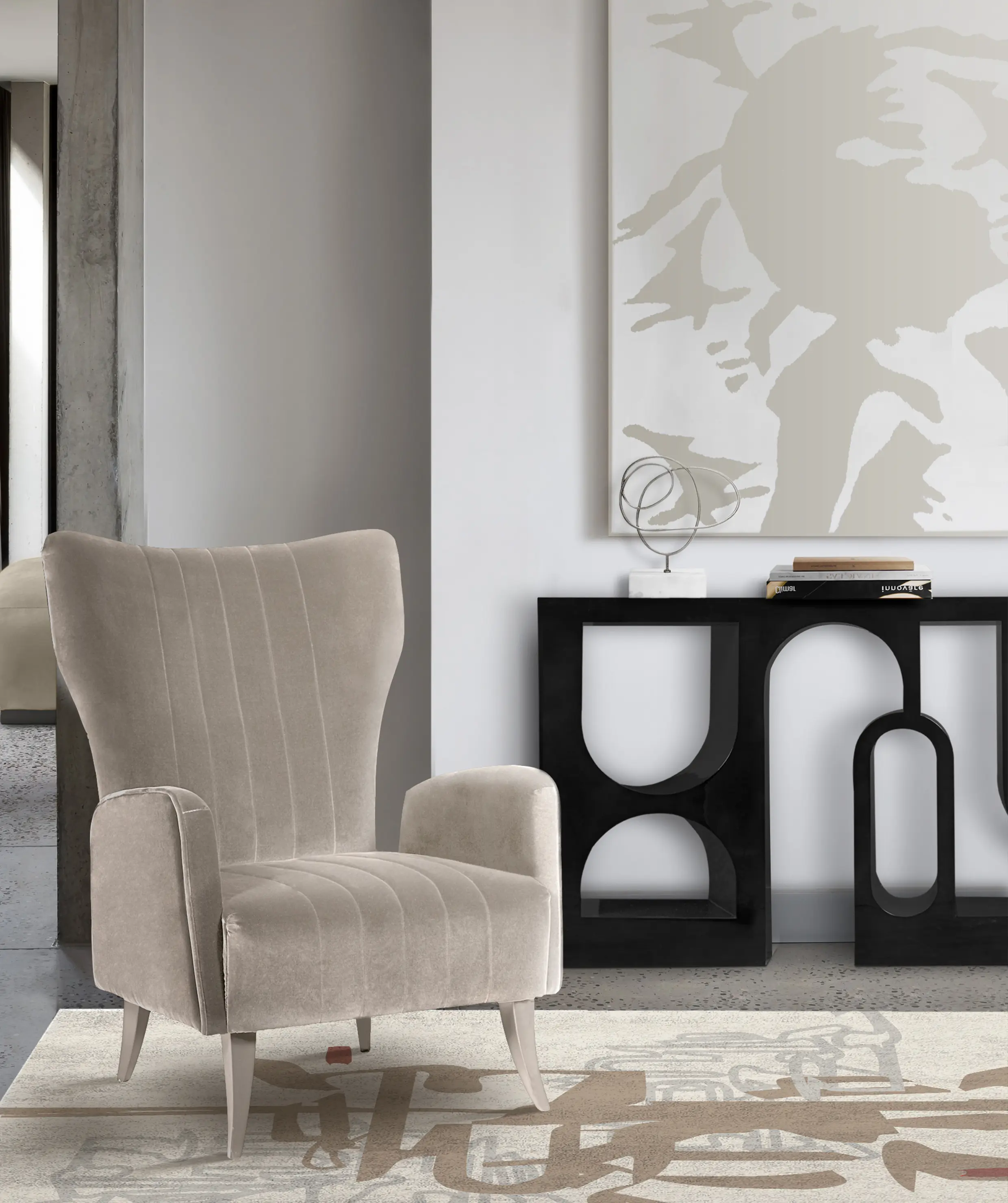 Console Premium Laquée Noire