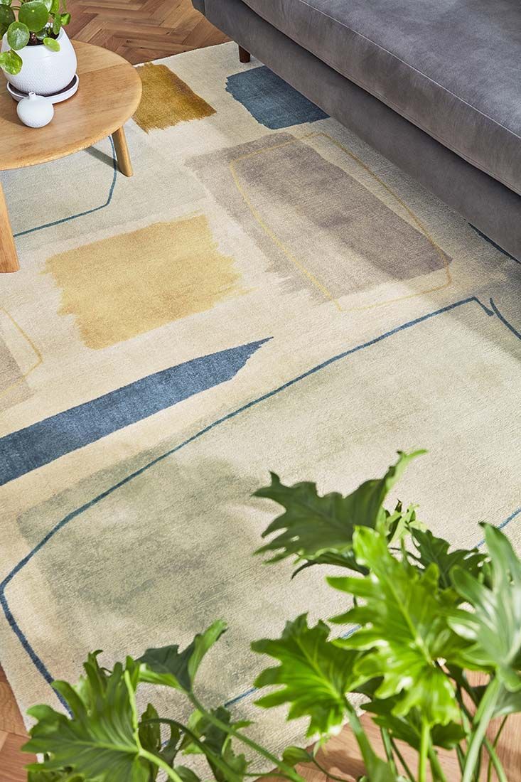 Tapis Composition Papaye 23706