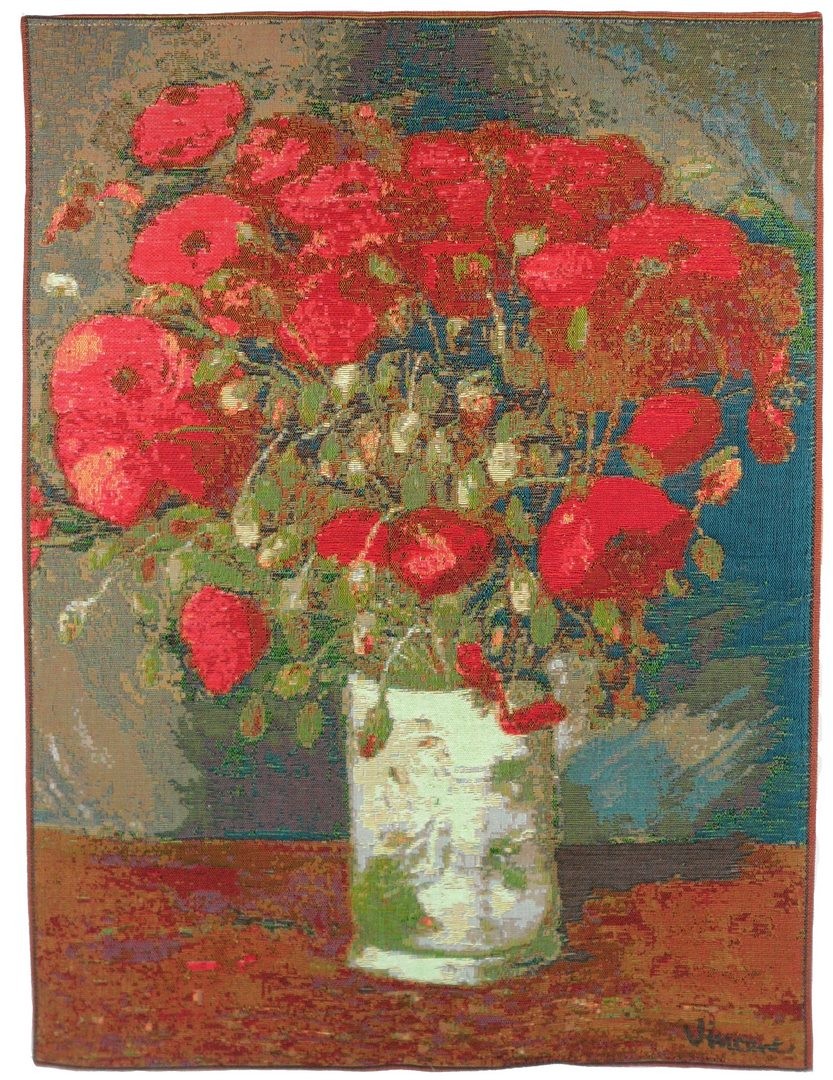 Tapisserie Vase aux Coquelicots, Van Gogh