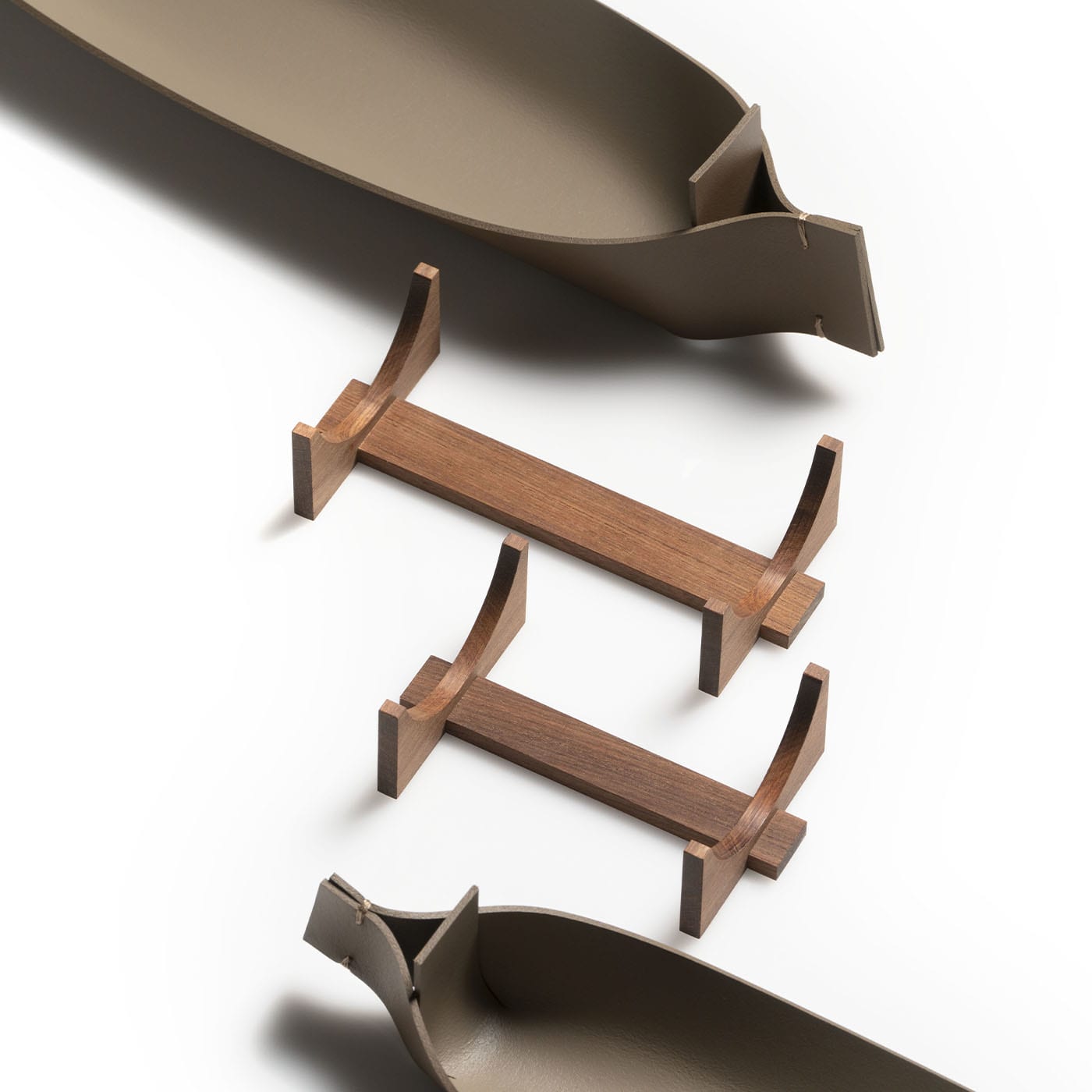 Boîte de Bureau en Cuir Canoe