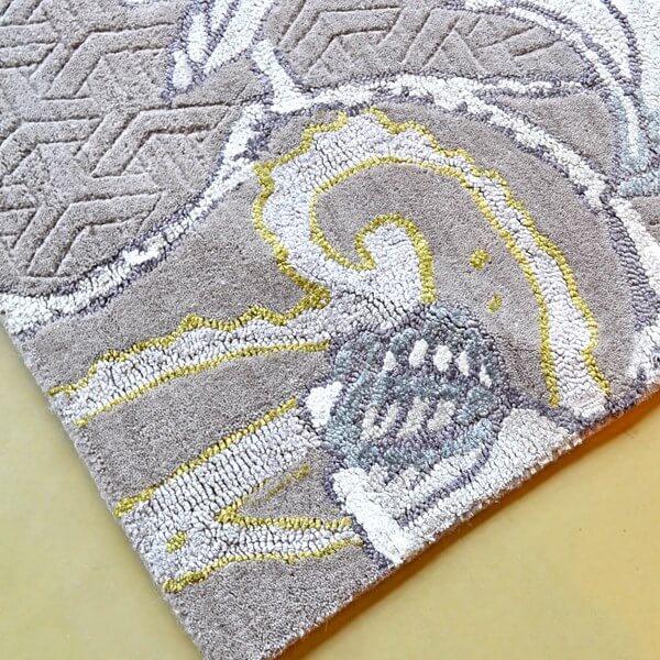 Tapis Fable Floral Gris 37504 | Taille: 250 x 350 cm