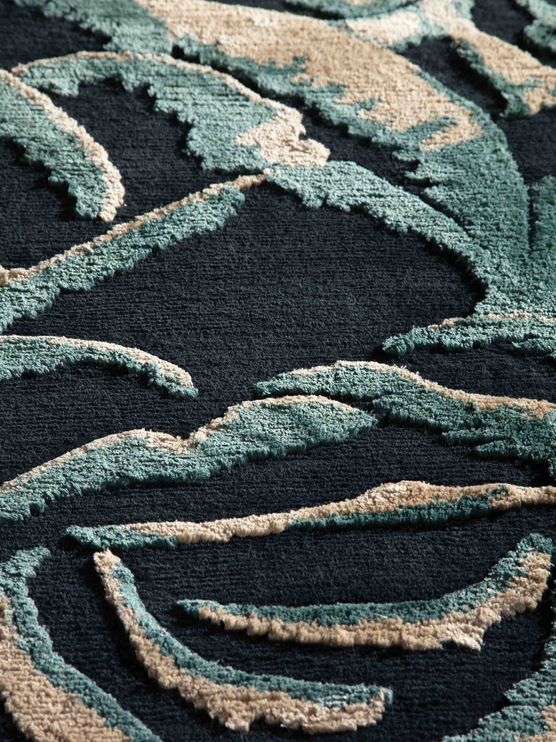 Tapis Fleur Sombre 2