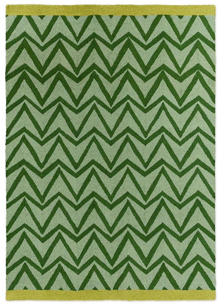 Tapis Dhurrie Vert Extérieur