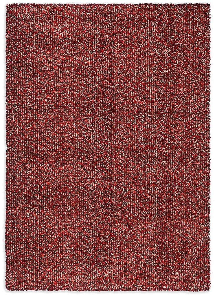 Tapis shaggy feutré Pop-Art Rouge | Taille: 160 x 230 cm