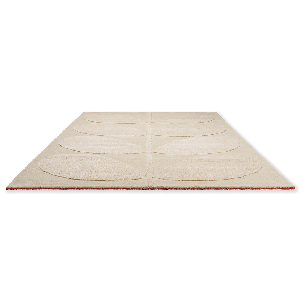 Tapis design en laine Solid Stem Écru 158309