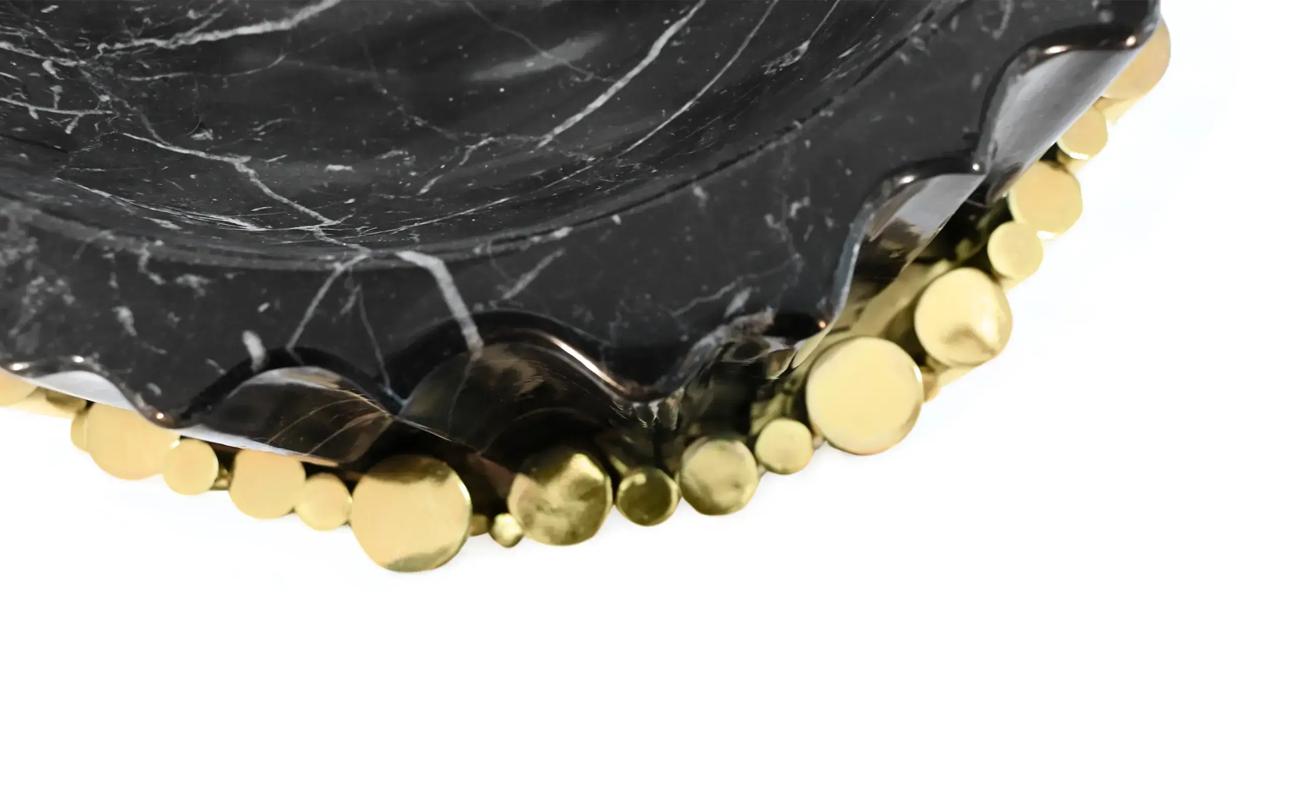 Lavabo Sur Colonne Harmony Black / Gold